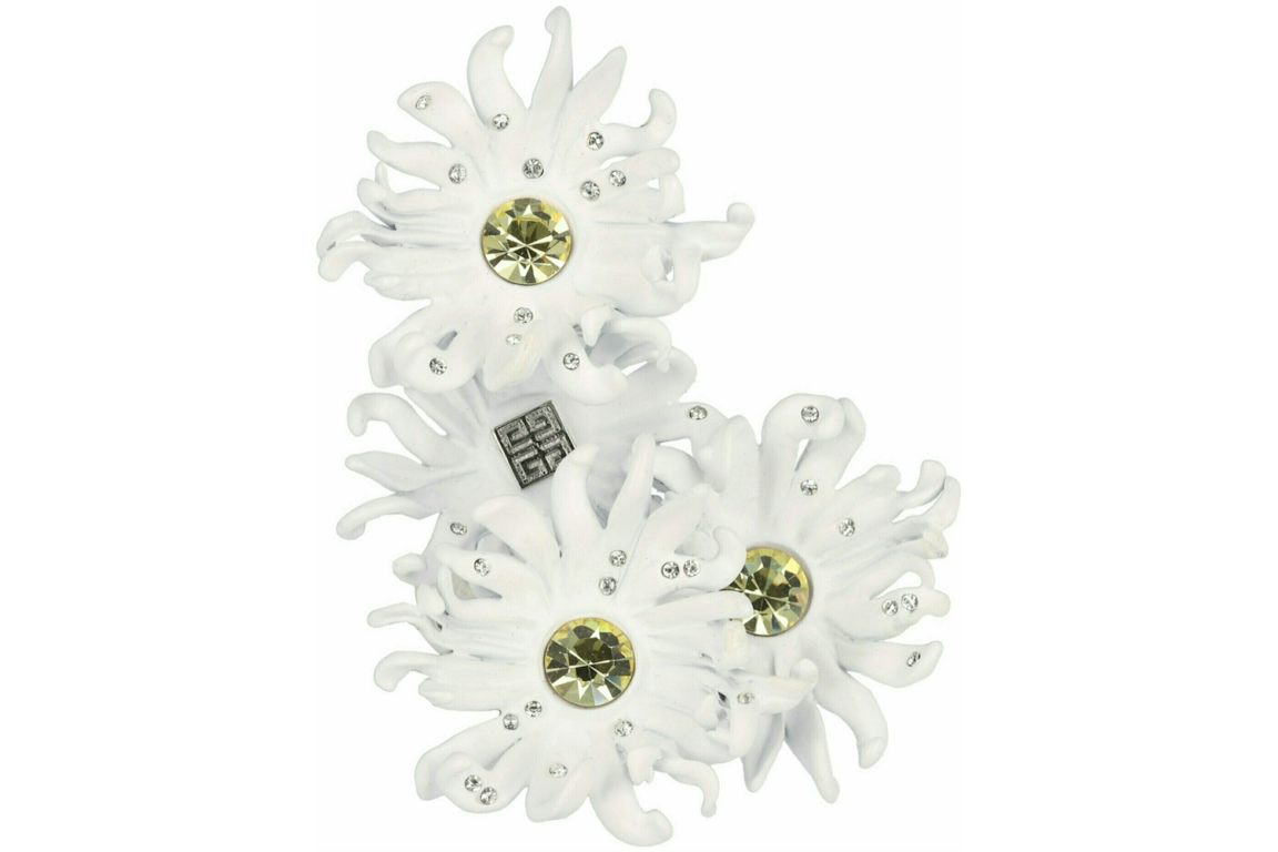 Givenchy Daisy Pendant Ear Crawler White