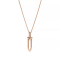 Tiffany Hardwear Drop Double Link Pendant Necklace